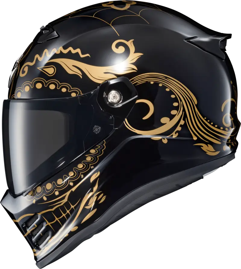 Covert Fx Full Face Helmet El Malo Gold/Gloss Black Lg