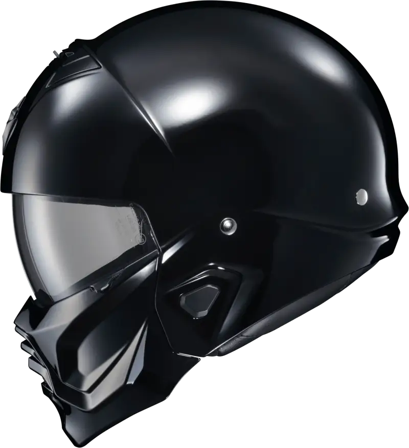 Covert 2 Open-Face Helmet Gloss Black Lg