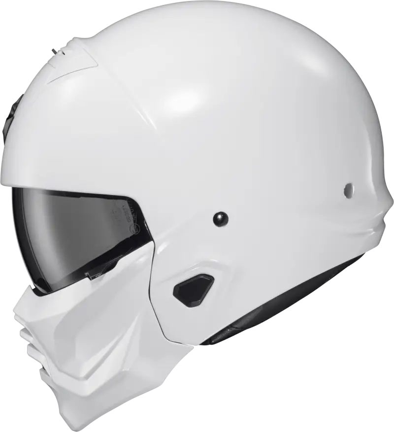 Covert 2 Open-Face Helmet Gloss White Sm