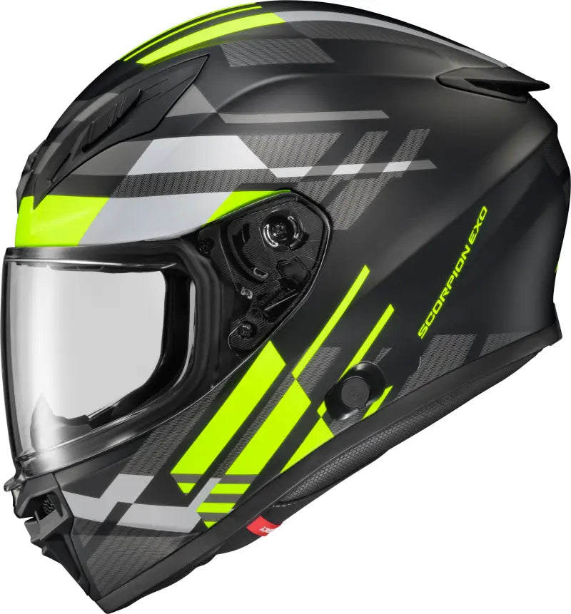 Exo R430 Full Face Helmet Paradox Hi Viz Md - SCORPION EXO