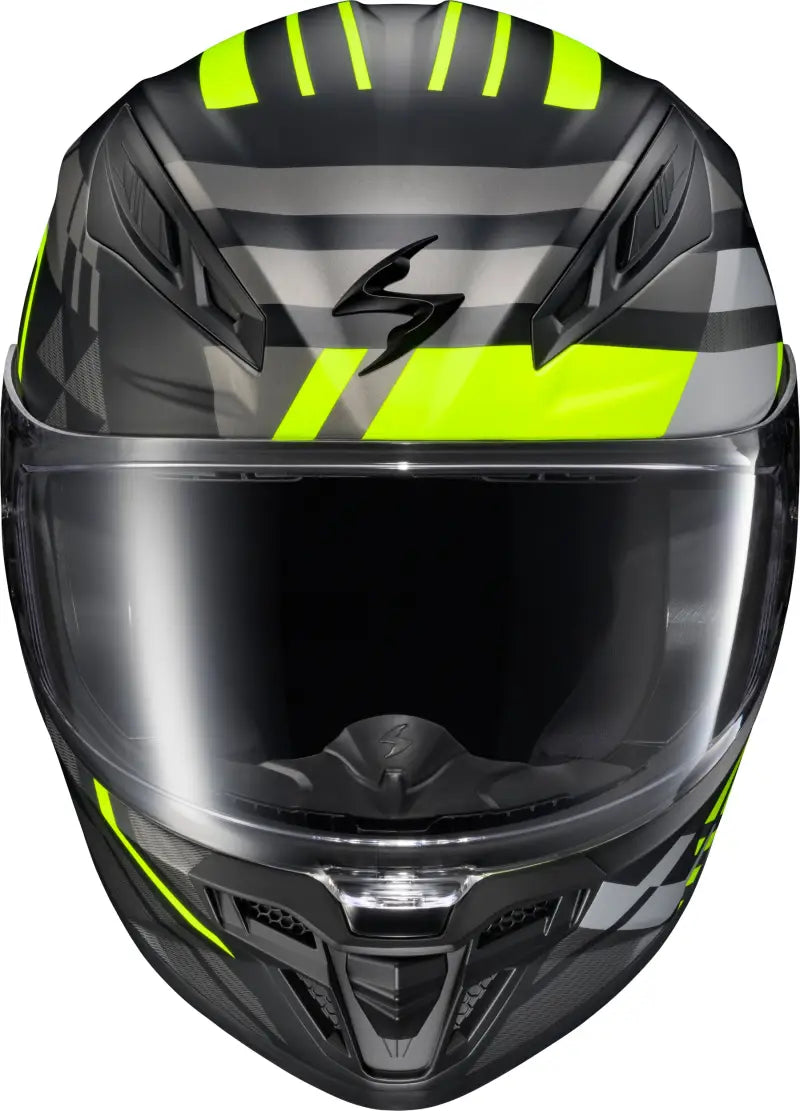 Exo R430 Full Face Helmet Paradox Hi Viz Md - SCORPION EXO