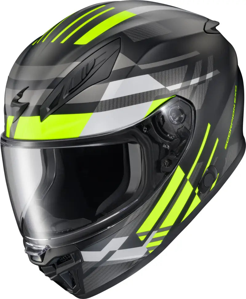 Exo R430 Full Face Helmet Paradox Hi Viz Lg - SCORPION EXO