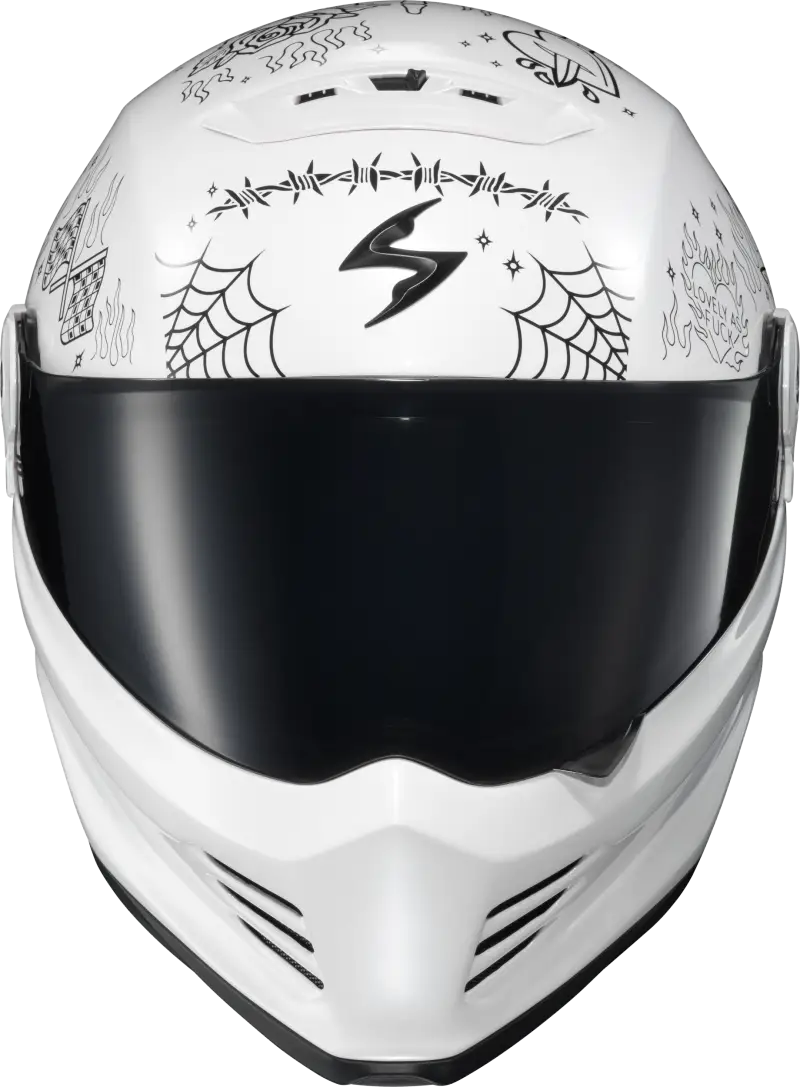 Covert Fx Full Face Helmet The Litas 2 White Lg - SCORPION EXO