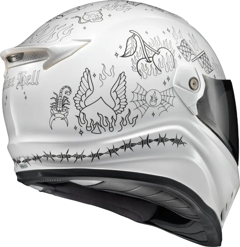Covert Fx Full Face Helmet The Litas 2 White Xl - SCORPION EXO