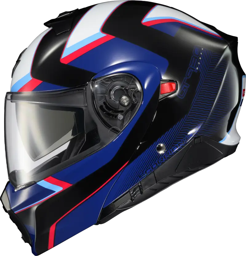 Exo Gt930 Transformer Helmet Morph Blue/Red 3x - SCORPION EXO