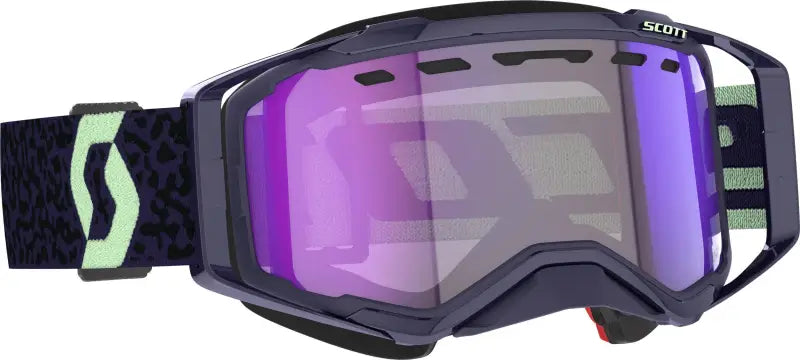 Prospect Snwcrss Ls Goggle Drk Prpl/Mnt Grn Blue Chrome