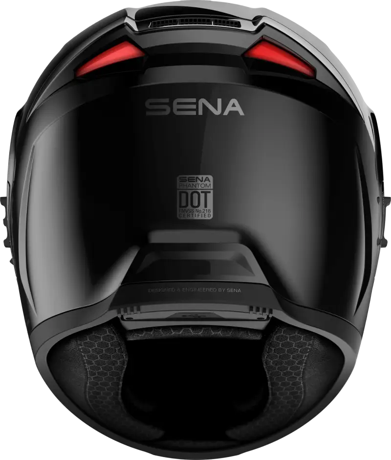 Phantom Ff Mesh Com Helmet Glossy Black Lg - SENA
