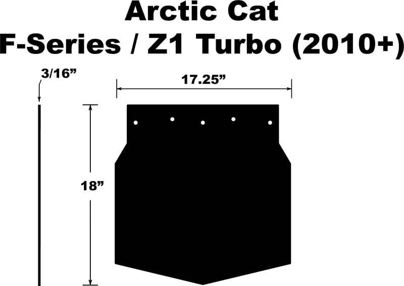 SF-Z1FPB Snowflap Arctic Cat F Series/Z1 Turbo 2010+