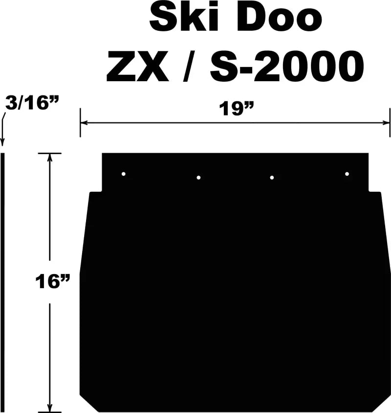 SF-ZX99PB Snowflap Ski Doo Zx/S 2000 92 03