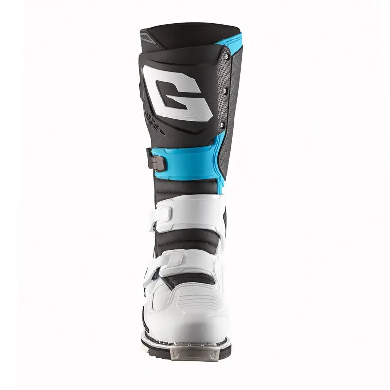 White black and blue motocross boot Sg 22 guard dual RV parts & accessories