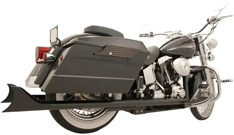Sharktail Dual System Black 2.5"Odx32" `97 06 Softail
