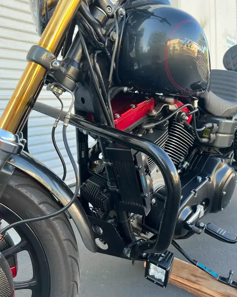 Side Mount Naked Oil Cooler Tc Touring `09 16 Blk