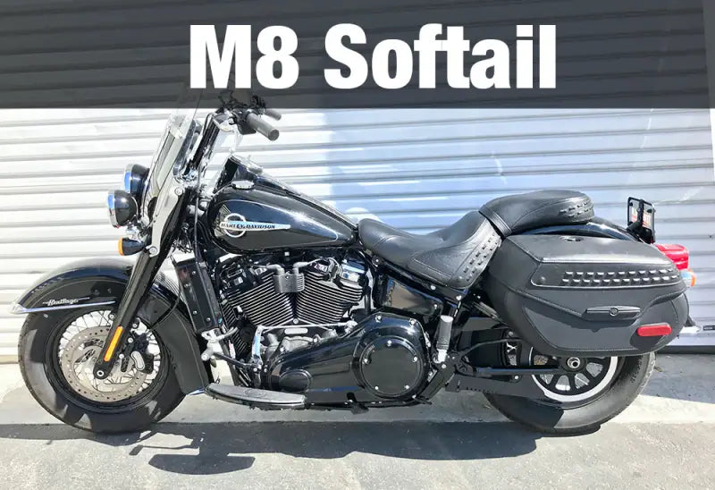Side Mount Oil Cooler M8 Softail `17 23 Gloss Blk