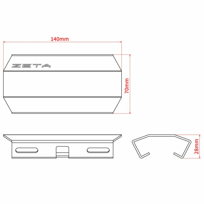 Silencer Heat Guard Silver - ZETA