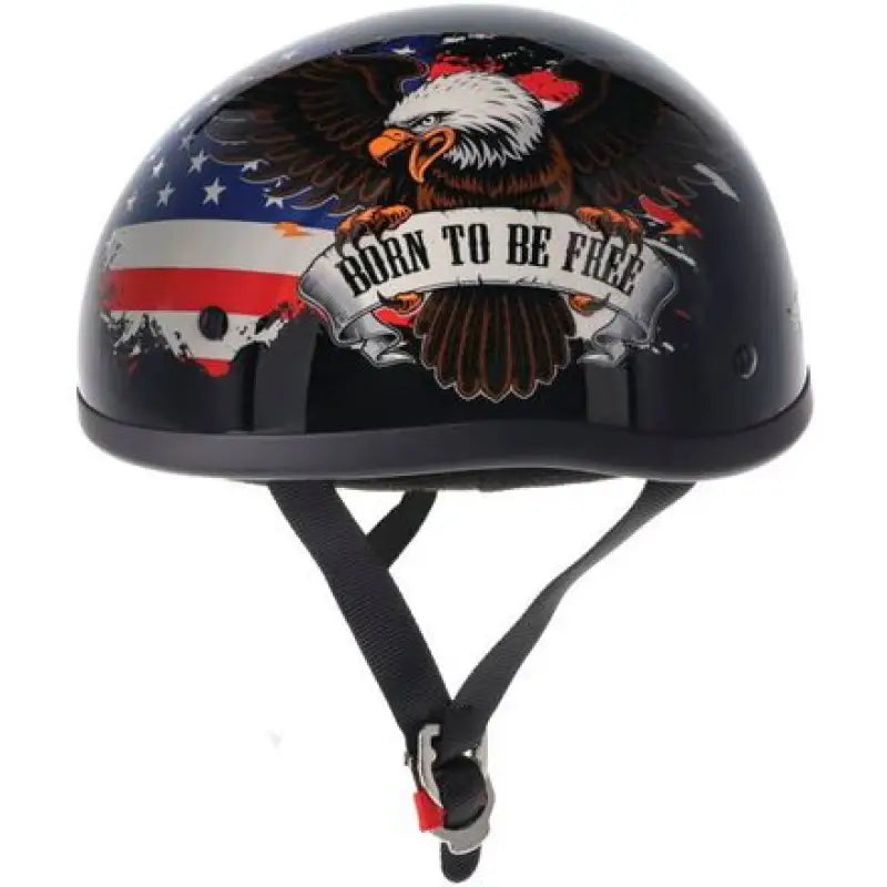 Skid Lids Freedom Eagle Original Helmet with American flag and eagle design