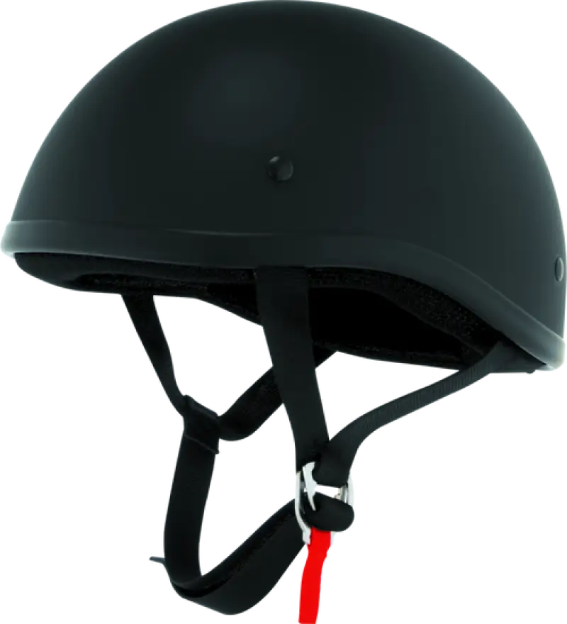 Matte black half-shell Skid Lids Original Helmet Flat Black XL 646634