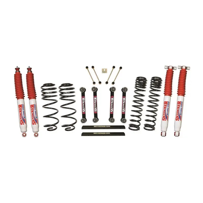 Skyjacker Jeep TJ/LJ 4in Dual Rate Long Travel Front/Rear Kit w/ Hydro 7000 Shocks - Truck & Automotive