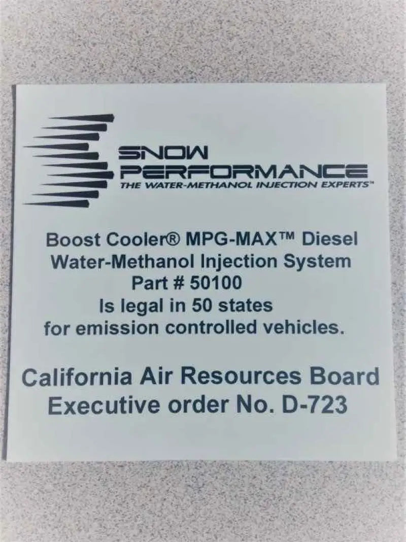 Snow Performance SNO-50100-BRD