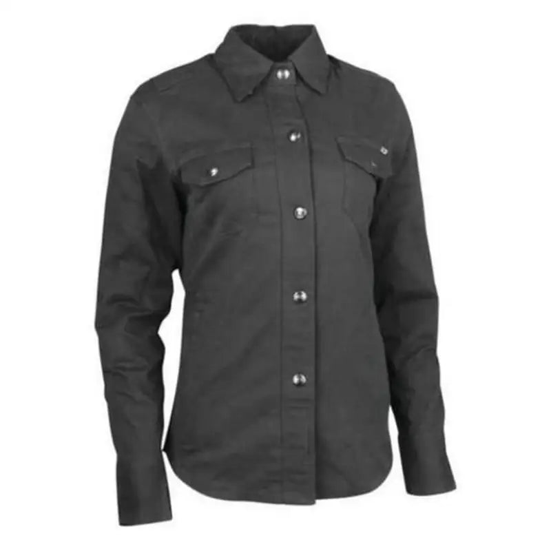 Dark gray speed society armored moto shirt for women in small size