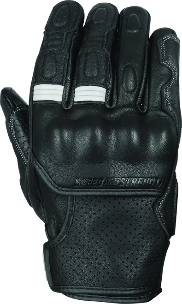 Speed and Strength Twist of Fate Leather Gloves Black/White - Medium - 892326 - Safety
