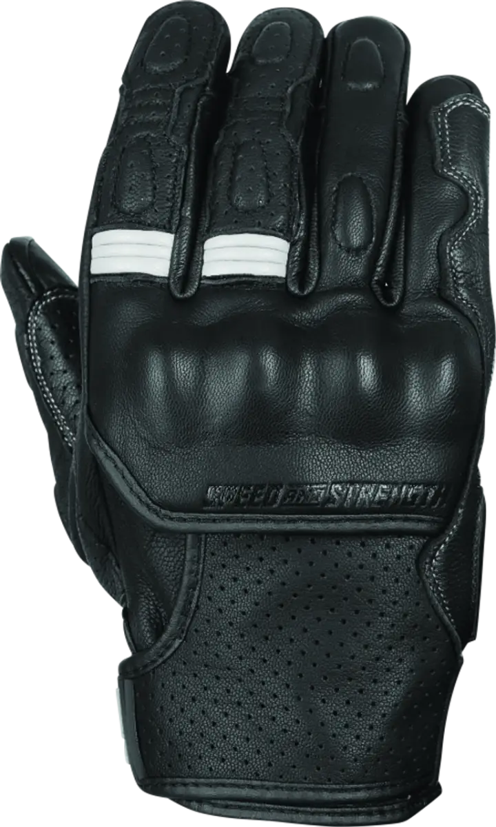 Speed and Strength Twist of Fate Leather Gloves Black/White - XL - 892328 - Safety