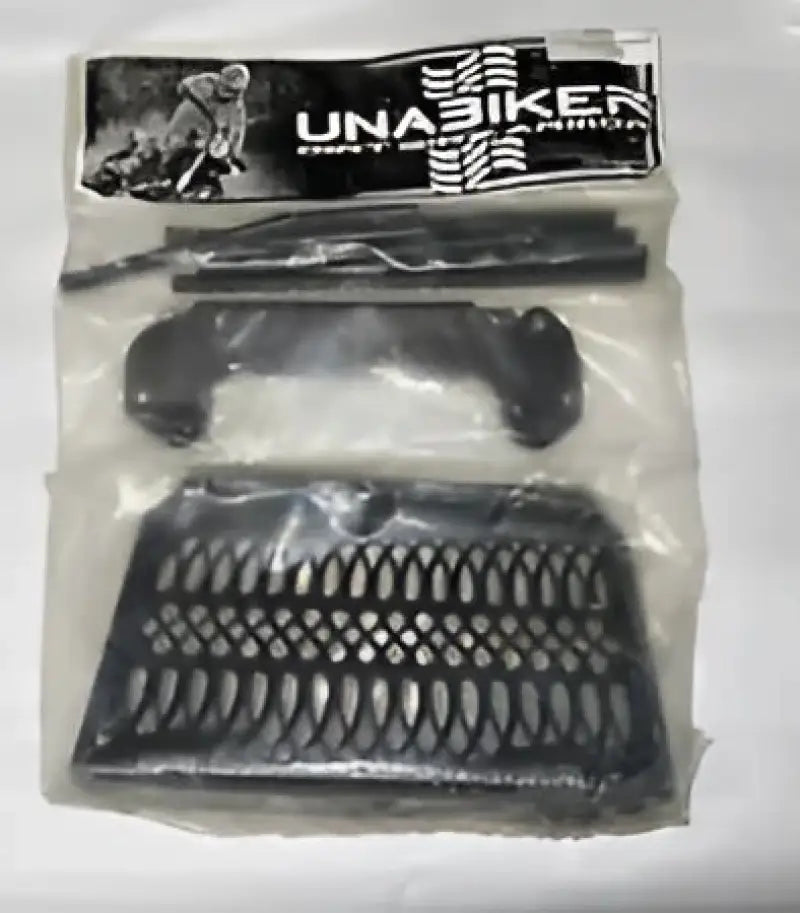 Vintage Unabiker radiator guard kit in packaging for Suzuki SRMX45017-K radiator armor