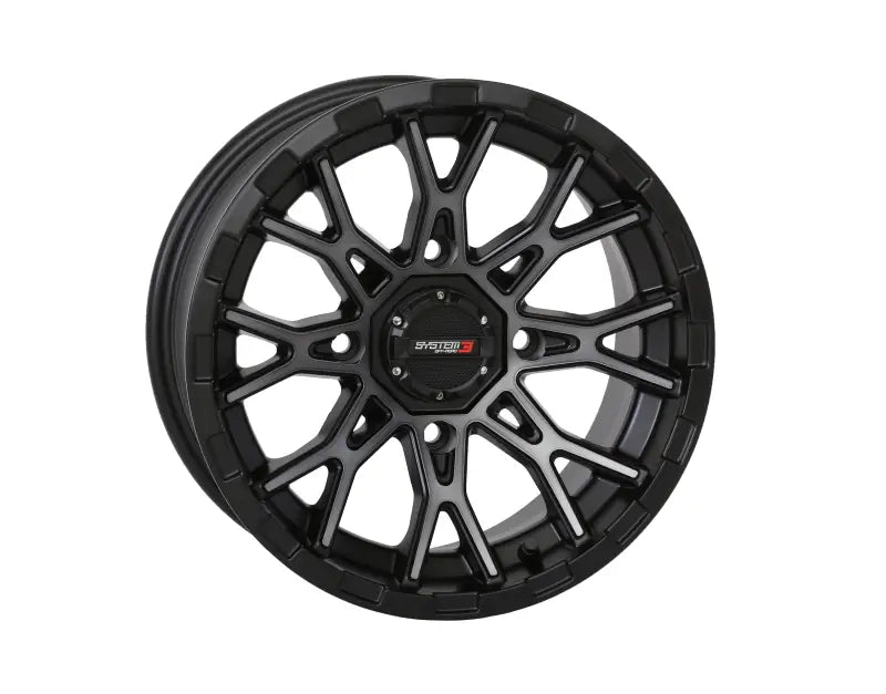 St6 Wheel 12x7 2 + 5 (47mm) 4/110 Matte Dark Tint - Powersports