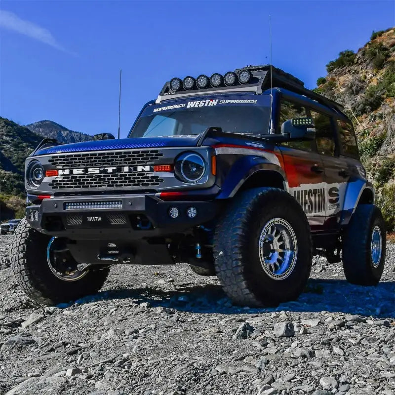 Superwinch 21-24 Ford Bronco Hidden Winch Mount - Black - Superwinch