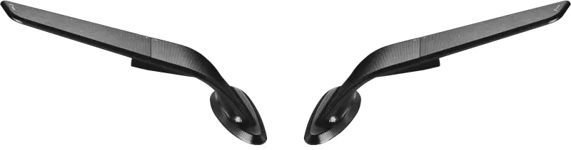Stealth Sport Mirror Hon Black Pair
