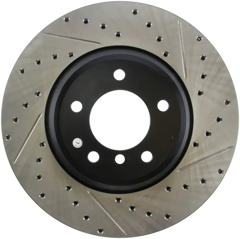 StopTech 07-09 BMW 335 (E90/E92/E93) Slotted & Drilled Left Front Rotor