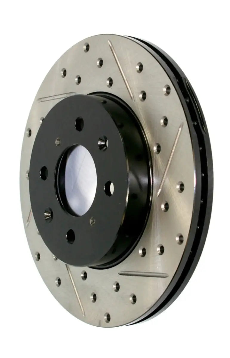 Stoptech StopTech 2012+ Chevrolet Camaro SS Brembo 4 Piston J6G Sport Slotted & Drilled Left Rotor