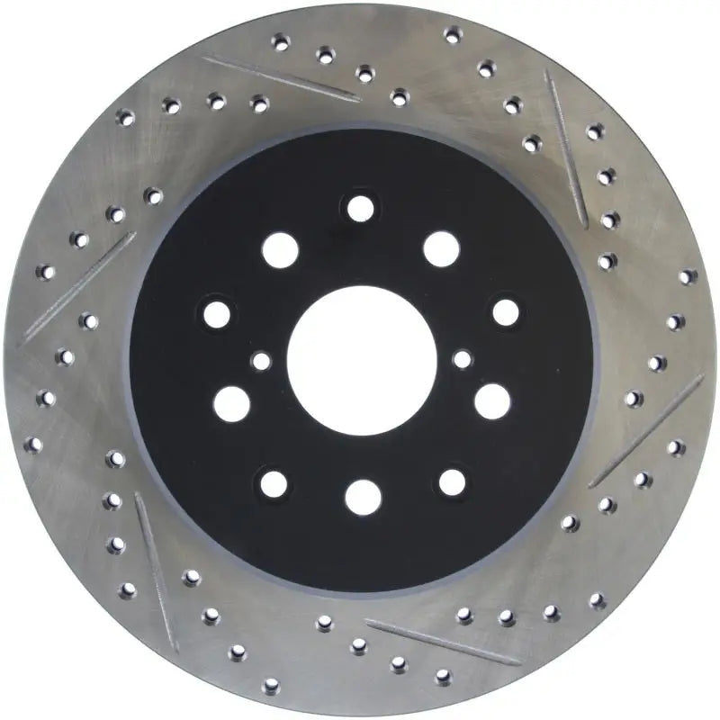StopTech 5/93-98 Toyota Supra Left Rear Slotted & Drilled Rotor