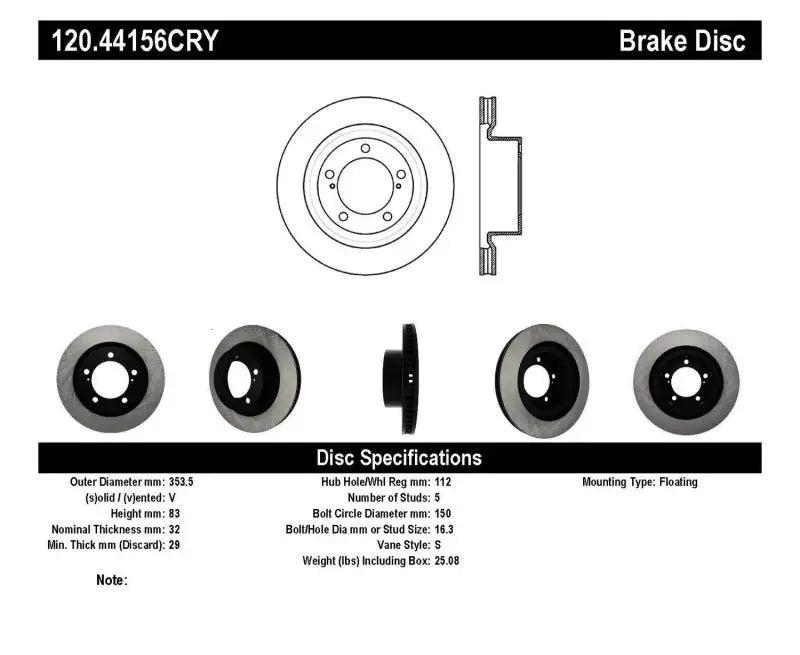 Stoptech Performance Brake Rotor 13-15 Toyota Sequoia/Tundra - Truck & Automotive