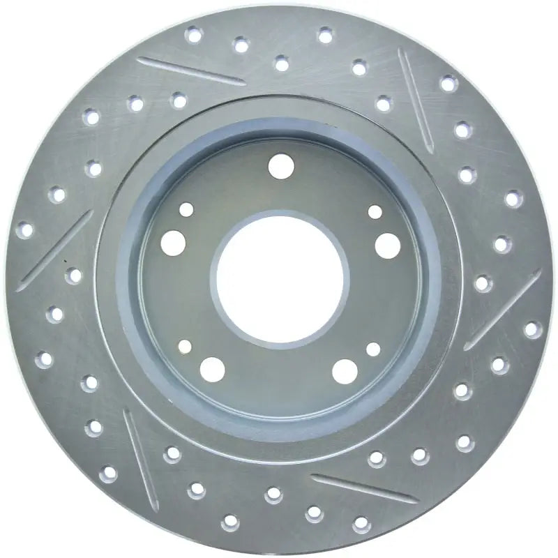StopTech Select Sport drilled and slotted front left brake rotor