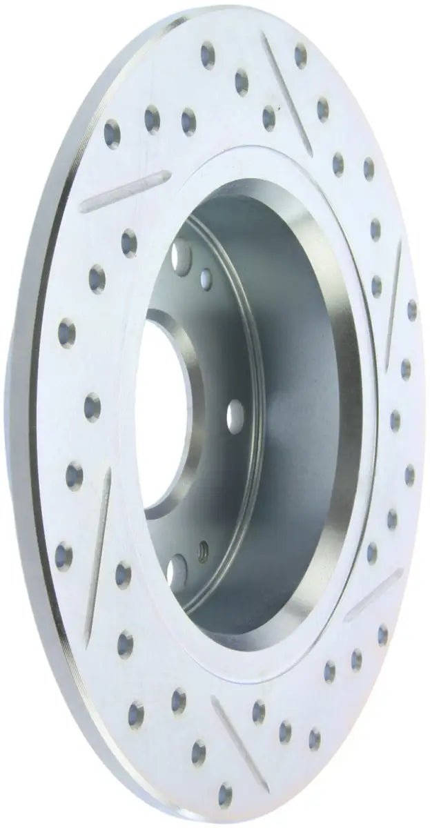 StopTech Select Sport drilled and slotted front left brake rotor