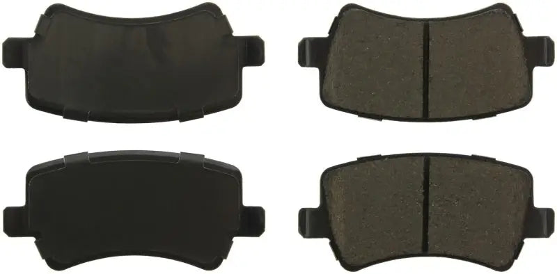 StopTech Street brake pads: 4-piece black ceramic set with silver backing
