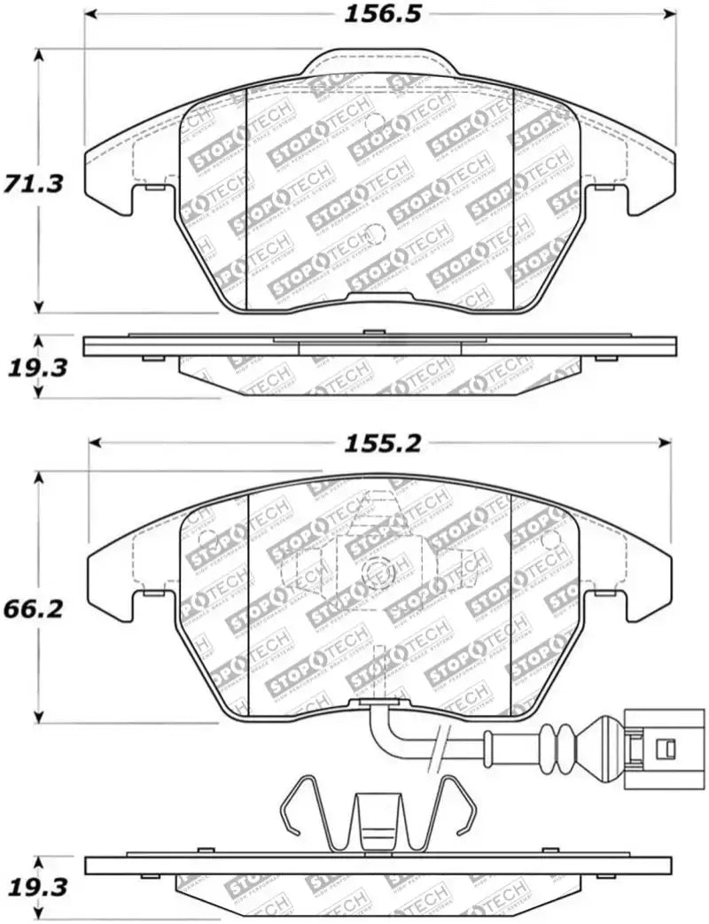 StopTech Street Select Brake Pads - Front - Truck & Automotive