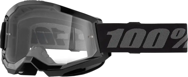 Strata 2 Goggle Black Clear Lens - Powersports
