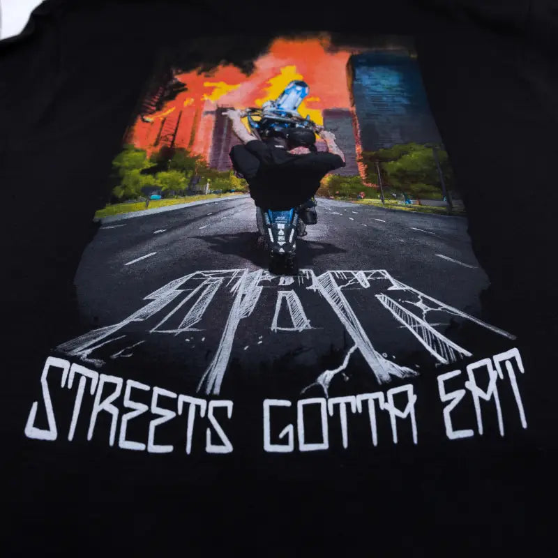 Streets Gotta Eat Tee Black Xl - DBK