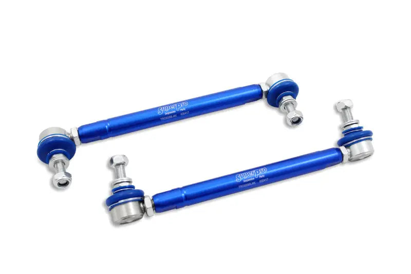 SuperPro 2004 Mazda 3 i Front HD Adjustable End Link Set (10mm Studs 254mm to 305mm) - Truck & Automotive