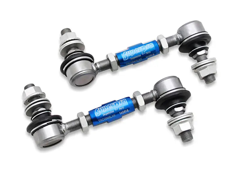 SuperPro 2018 Kia Stinger Base Rear HD Adjustable End Link Set (12mm Studs 125mm-145mm) - Truck & Automotive