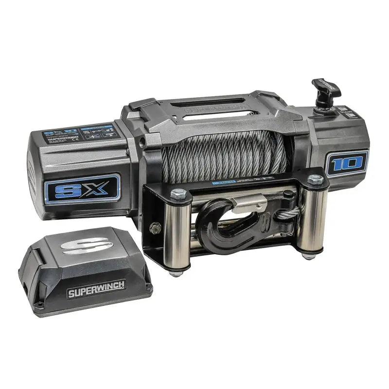Superwinch 10000 LBS 12V DC 3/8in x 85ft Wire Rope SX 10000 Winch - 1710200