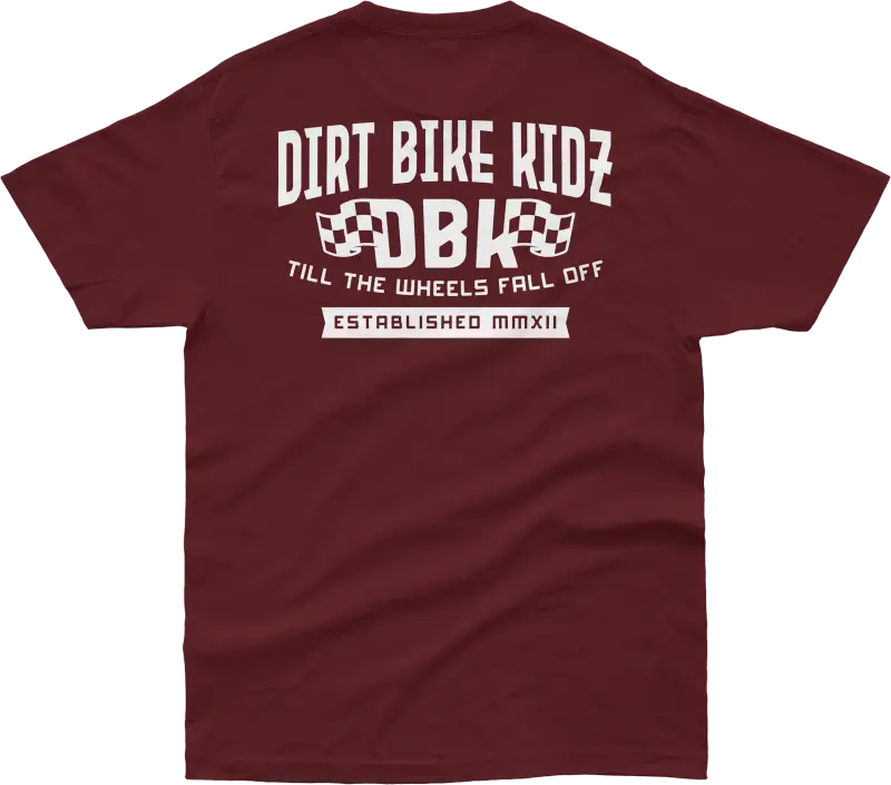 Till The End Tee Burgundy Sm - DBK