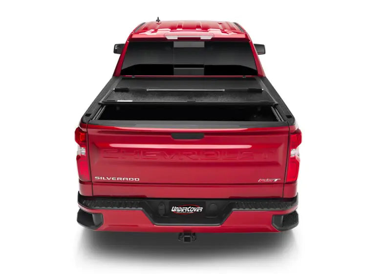 Tonneau Cover Hard Folding; 2 Folds/ 3 Panels; Front Hinge Allows Entire to Flip Up When Folded; Non-Lockable; Black