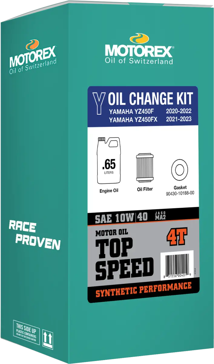 Top Speed Oil Change Kit 0.65l 10w/40 Yam - MOTOREX