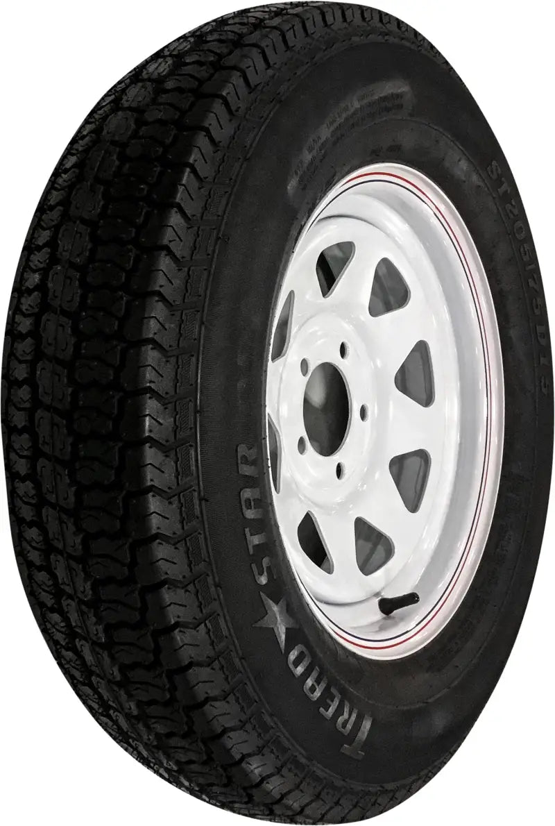 Trailer Tire And Wheel Assembly White