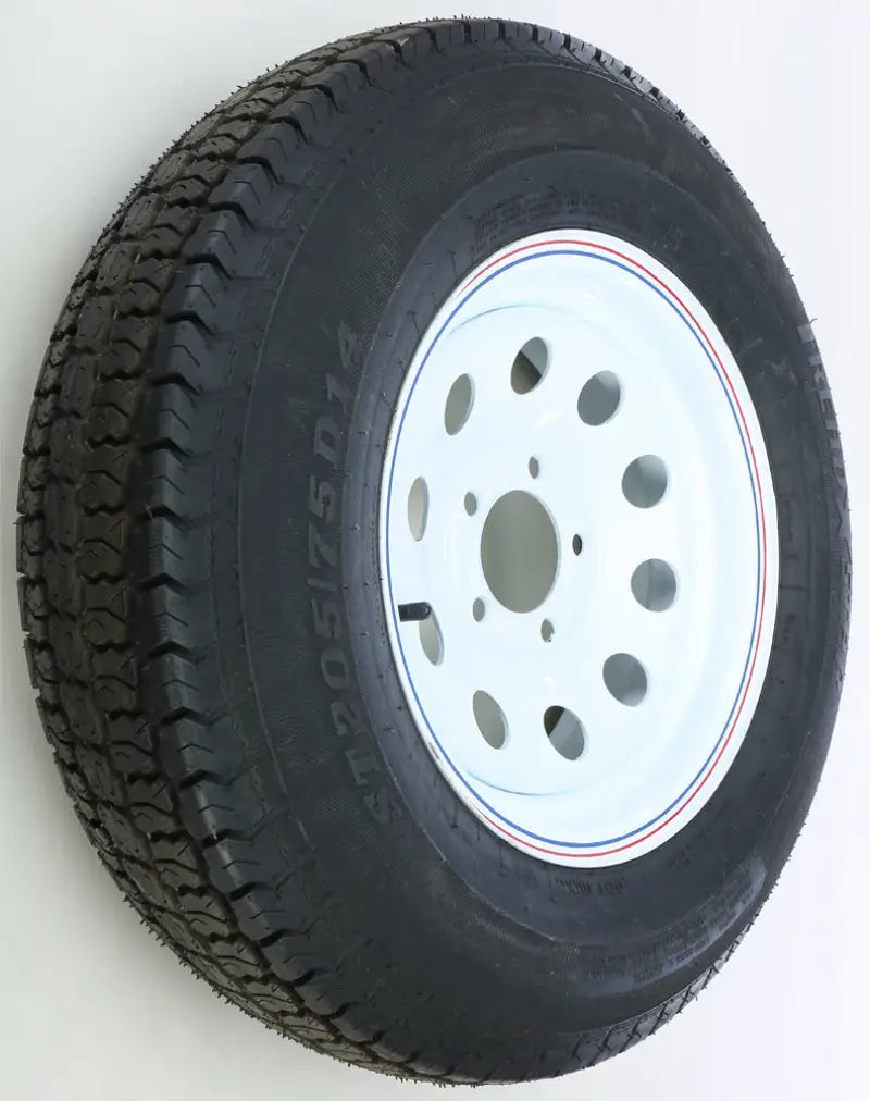 Trailer Tire And Wheel Assembly White