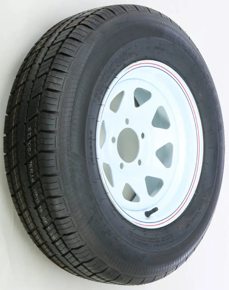 Trailer Tire And Wheel Assembly White
