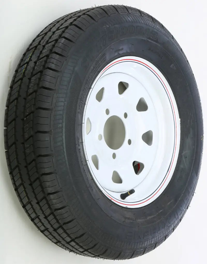 Trailer Tire And Wheel Assembly White
