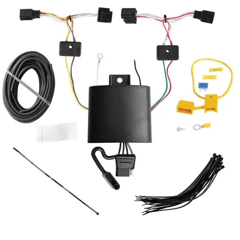 Trailer Wiring Connector T-One Assembly With Circuit Protected Modulite HD Module; 4-Way Flat - Truck & Automotive